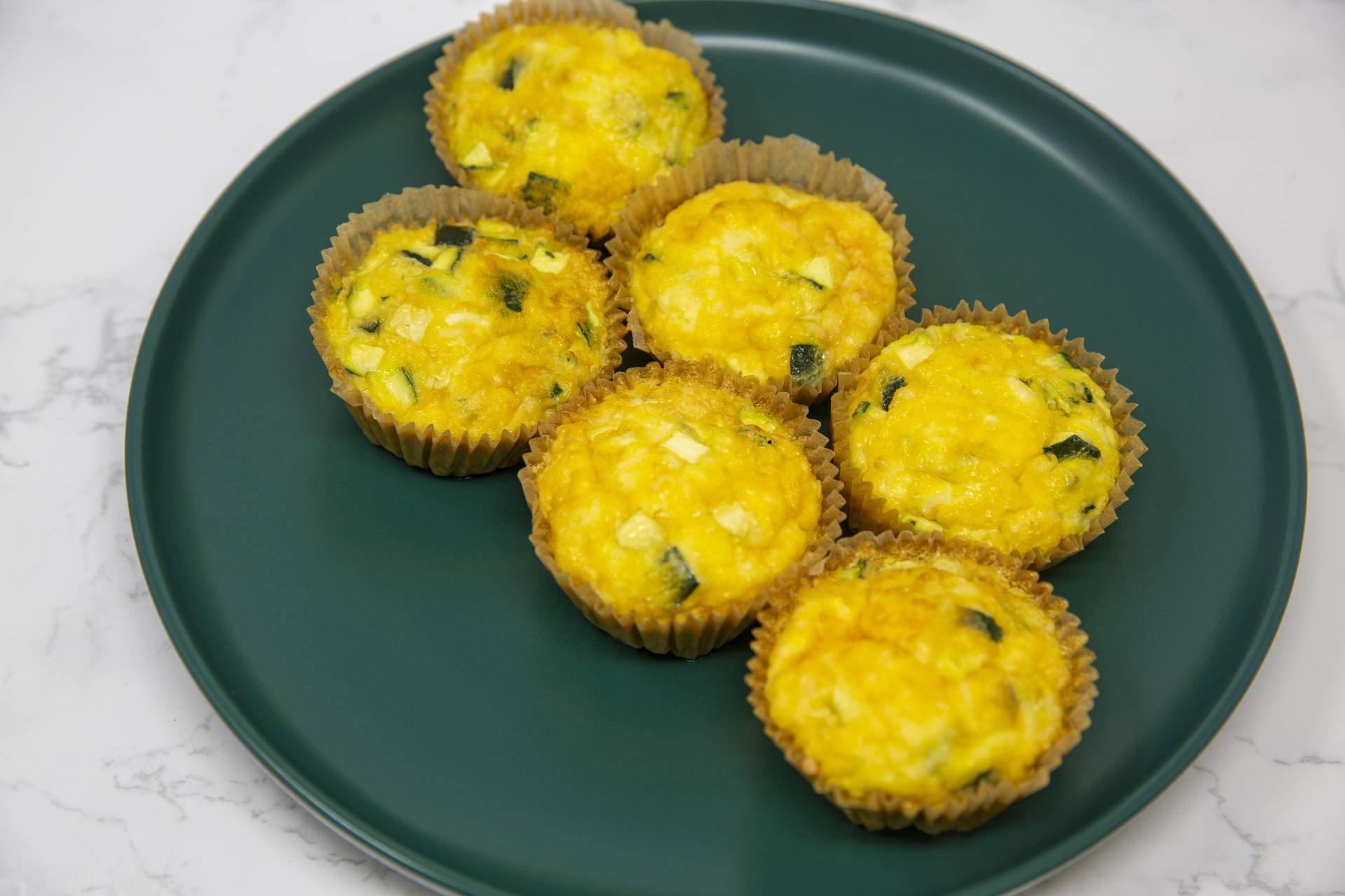 6 Egg Muffins with Veggies and Feta