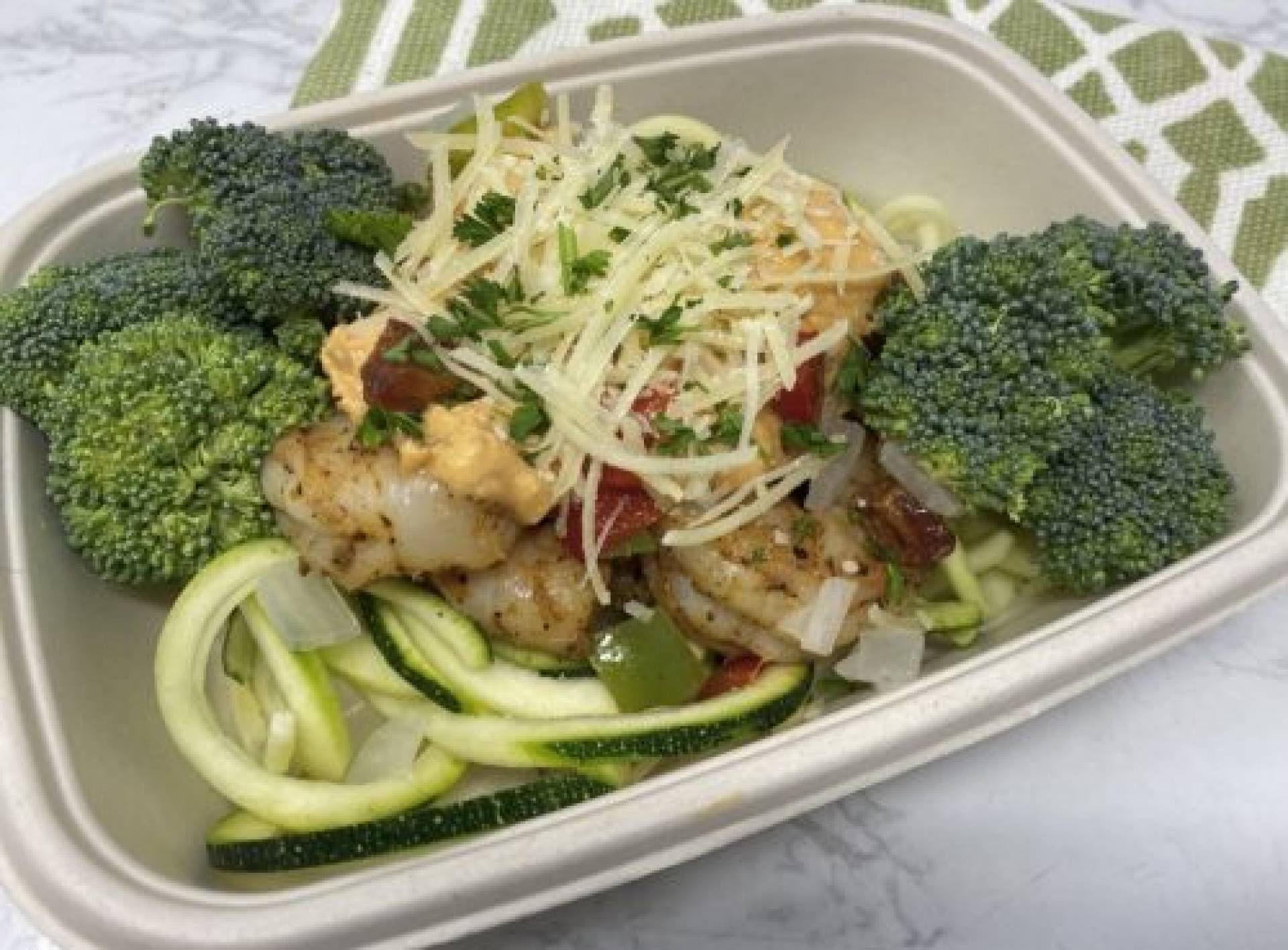 KETO Cajun Shrimp Pasta with Crispy Pancetta KETO Cajun Shrimp Pasta with Crispy Pancetta