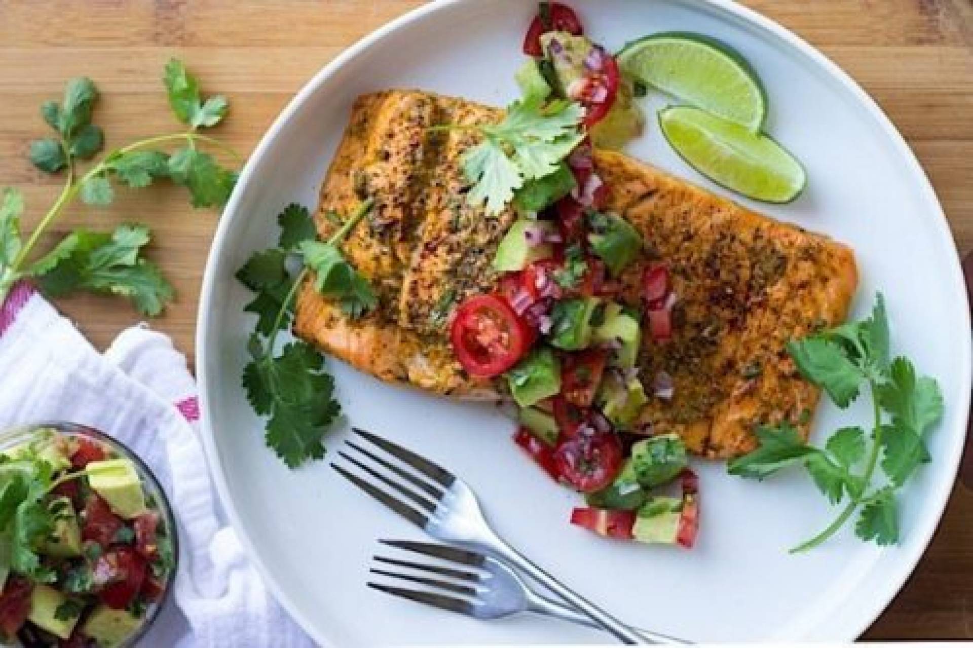 Chili Lime Salmon over Quinoa