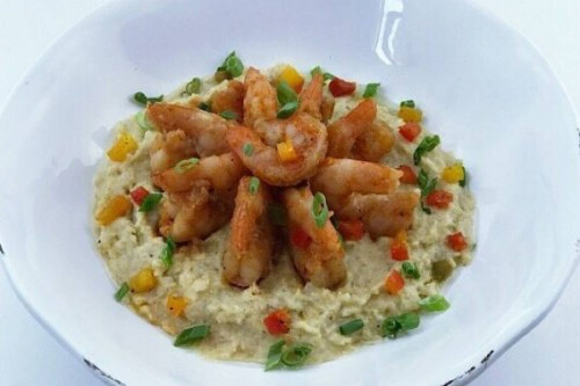 Sweet and Tangy BBQ Shrimp with Cheddar Grits