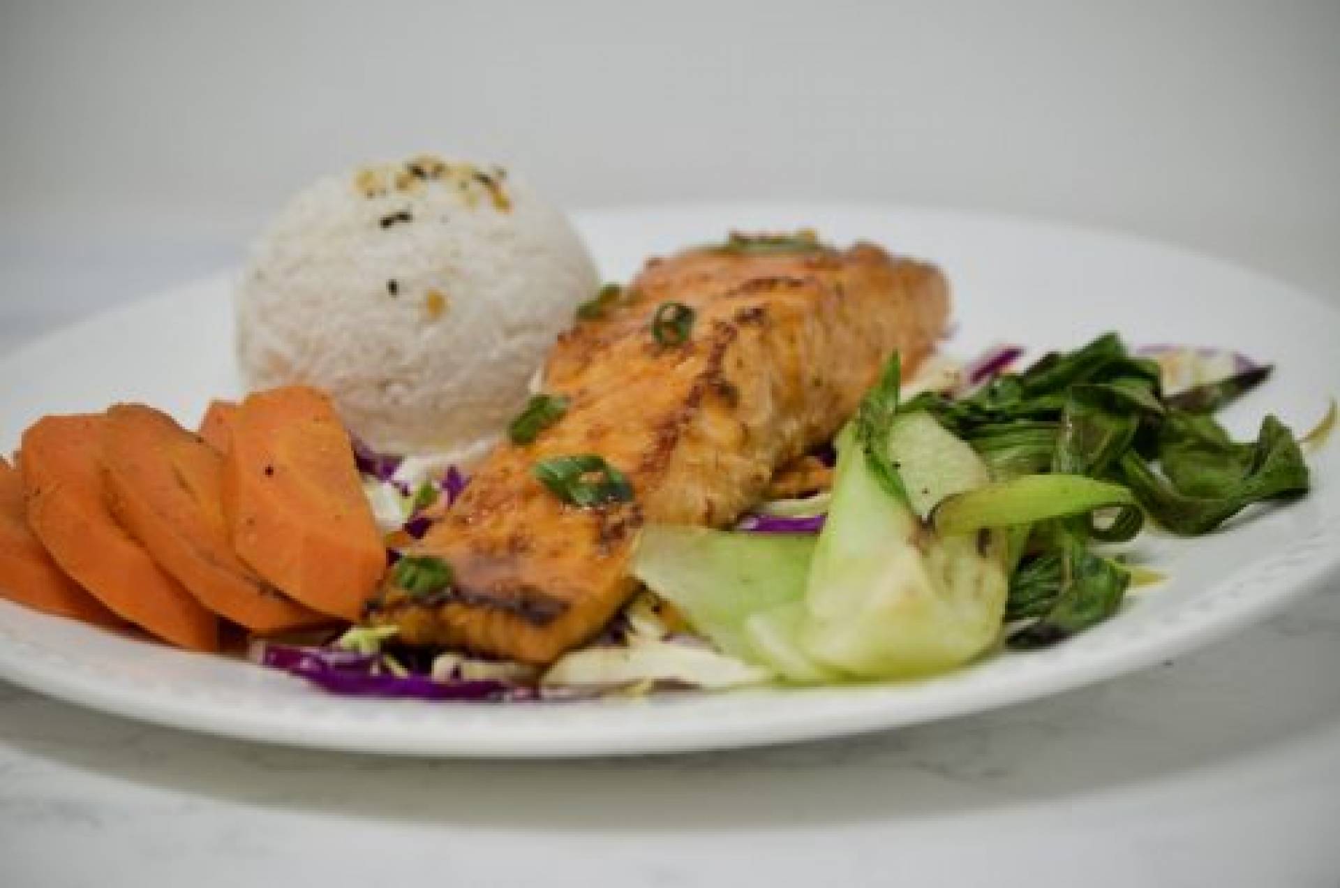 Firecracker Salmon with Jasmine Rice