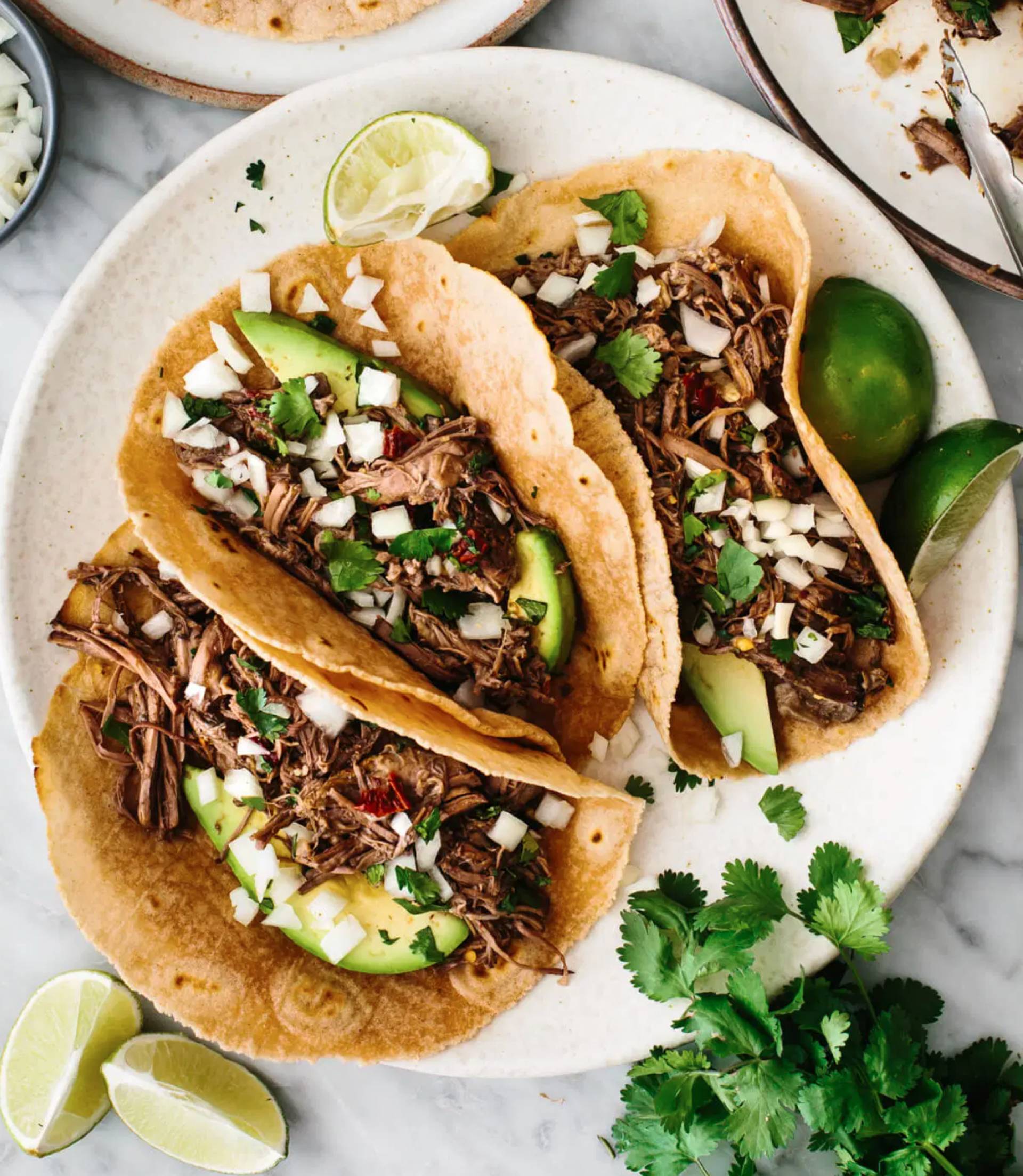 Shredded Beef Barbacoa Tacos