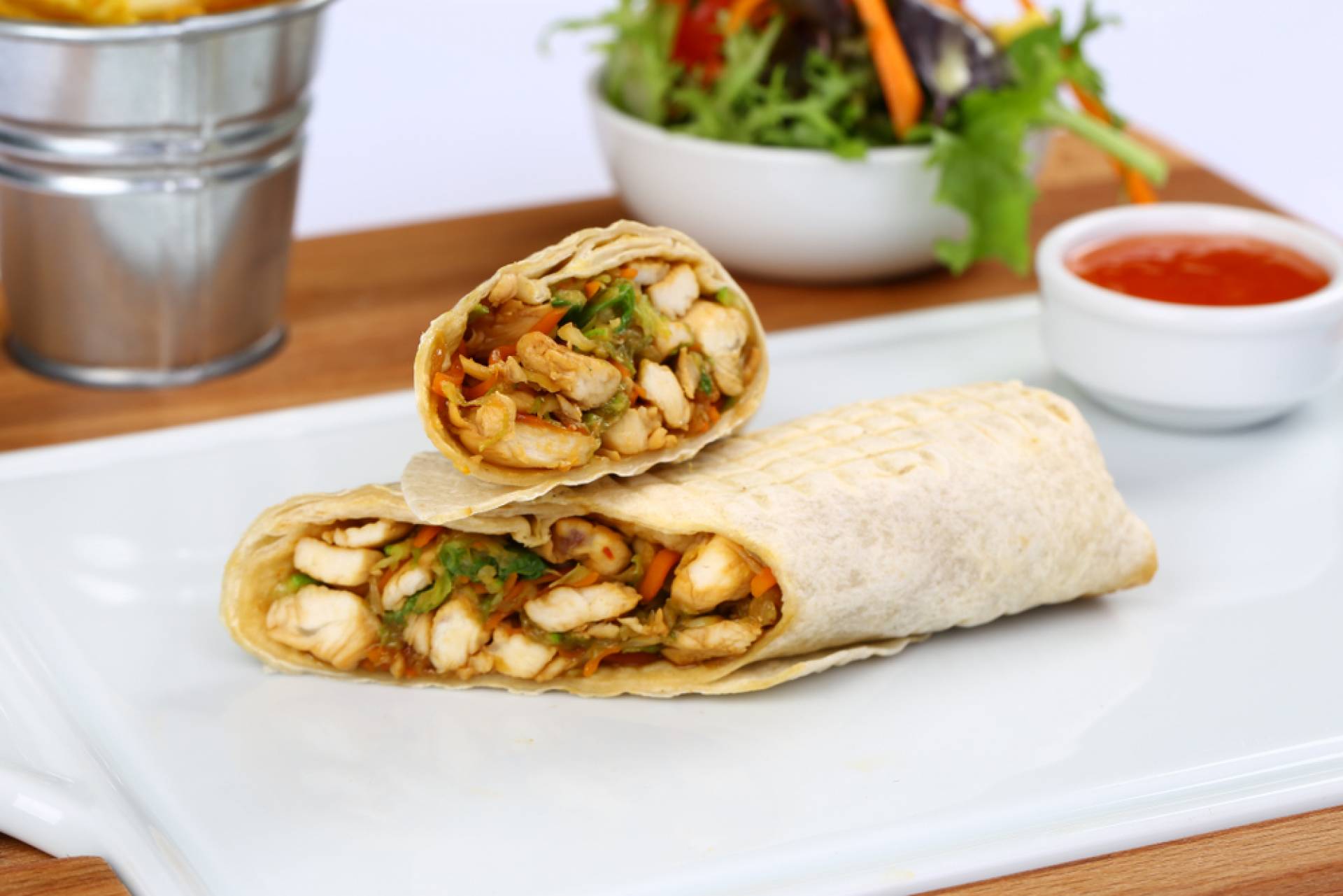 Shredded Buffalo Chicken Wrap