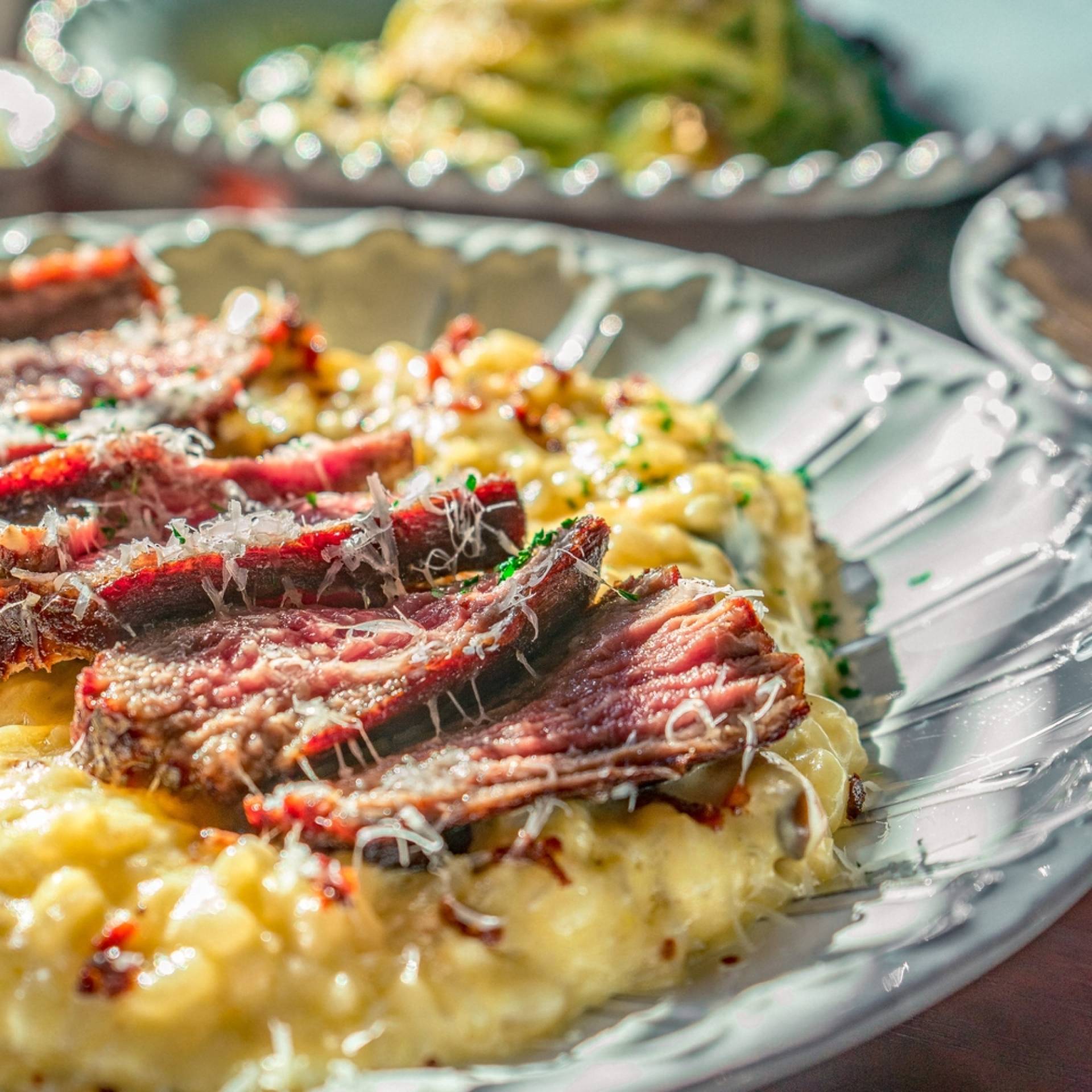 Roasted Butternut Squash Risotto w/ Steak