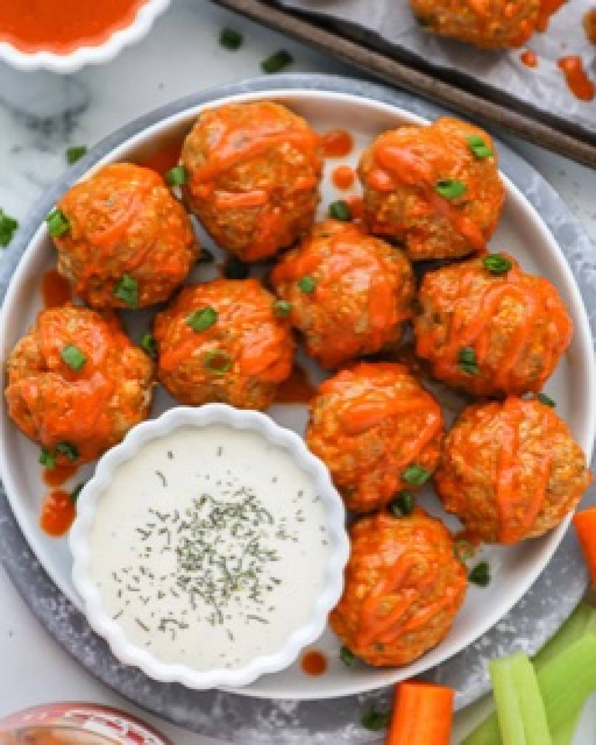 Buffalo Turkey meatballs