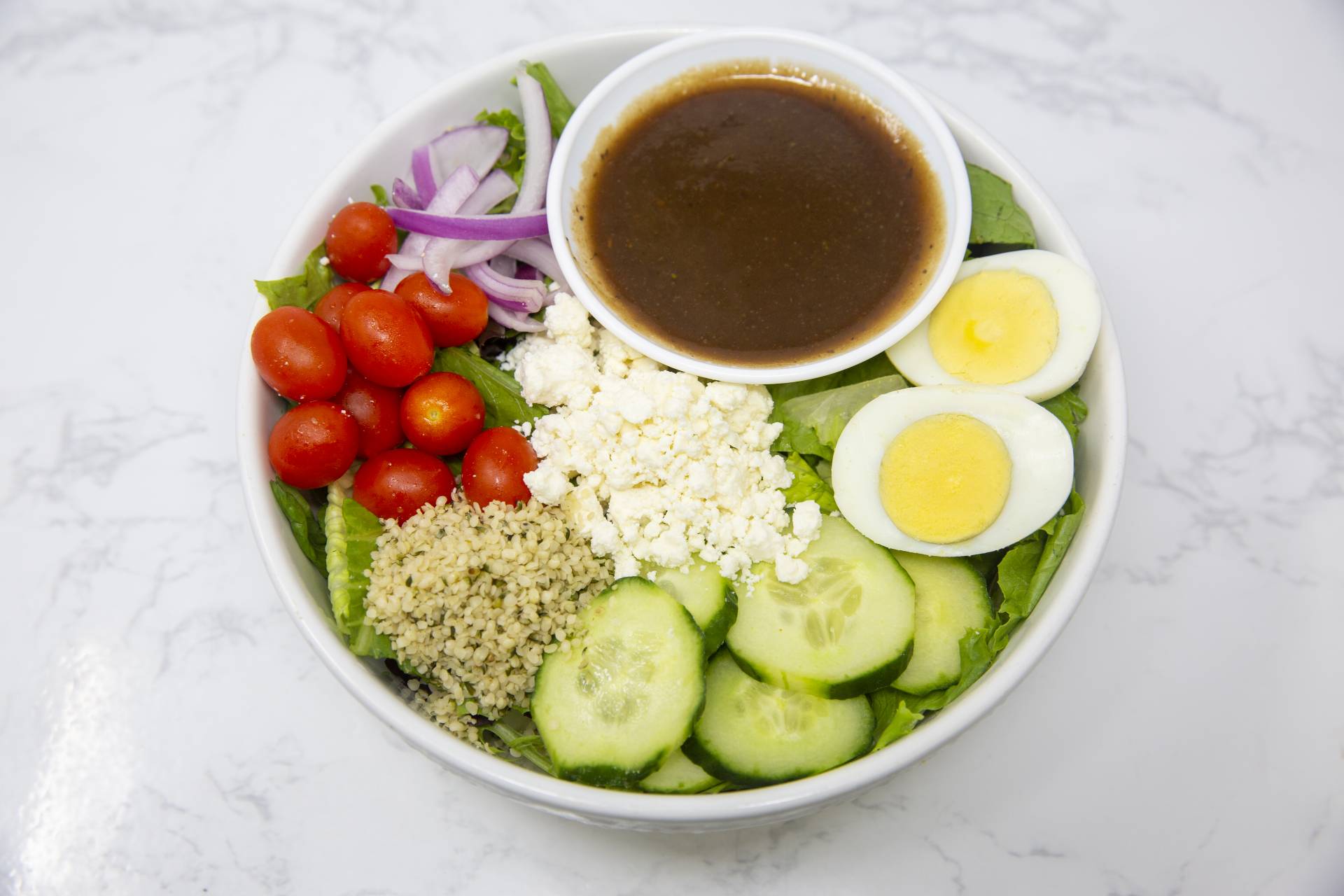 VEGETARIAN Cobb Salad with Balsamic Dressing