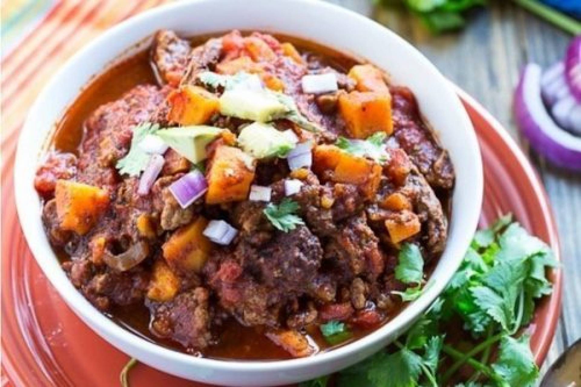 Angus Fire Roasted Beef Chili with Sweet Potato